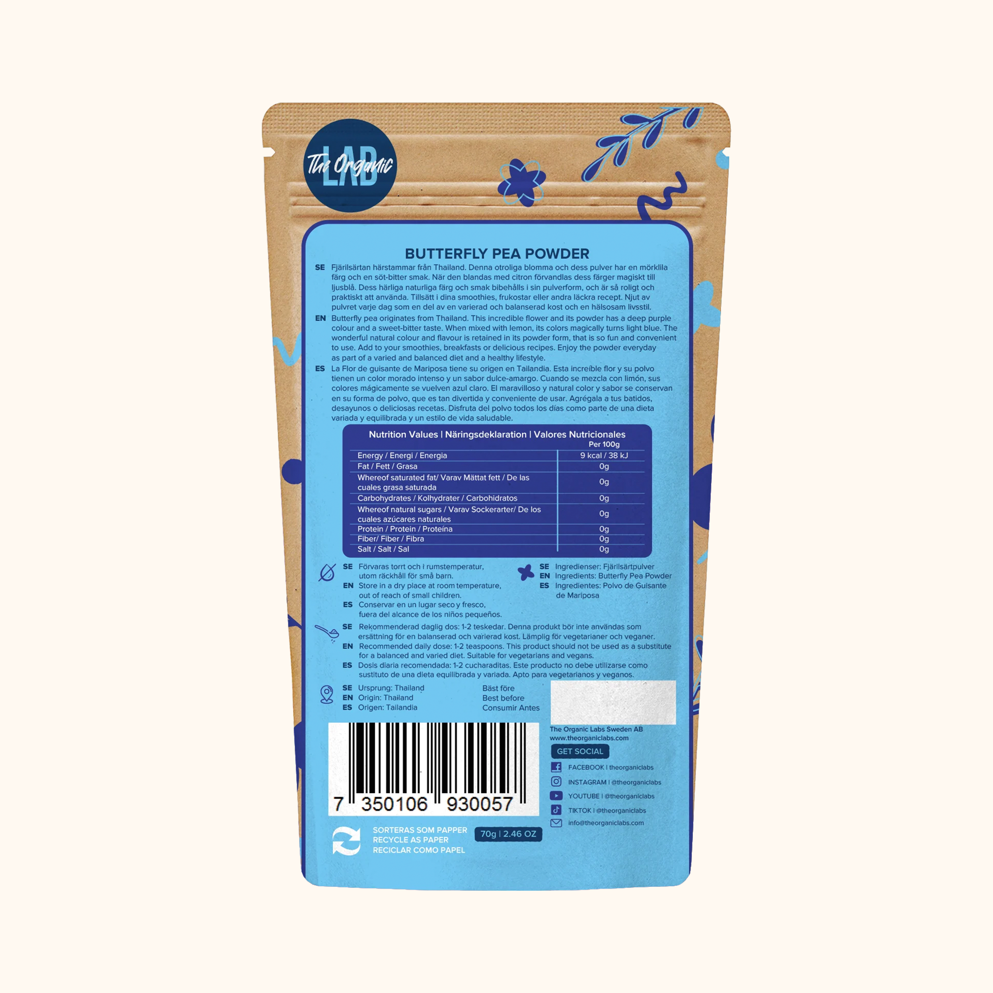 Butterfly Pea Pulver 70g