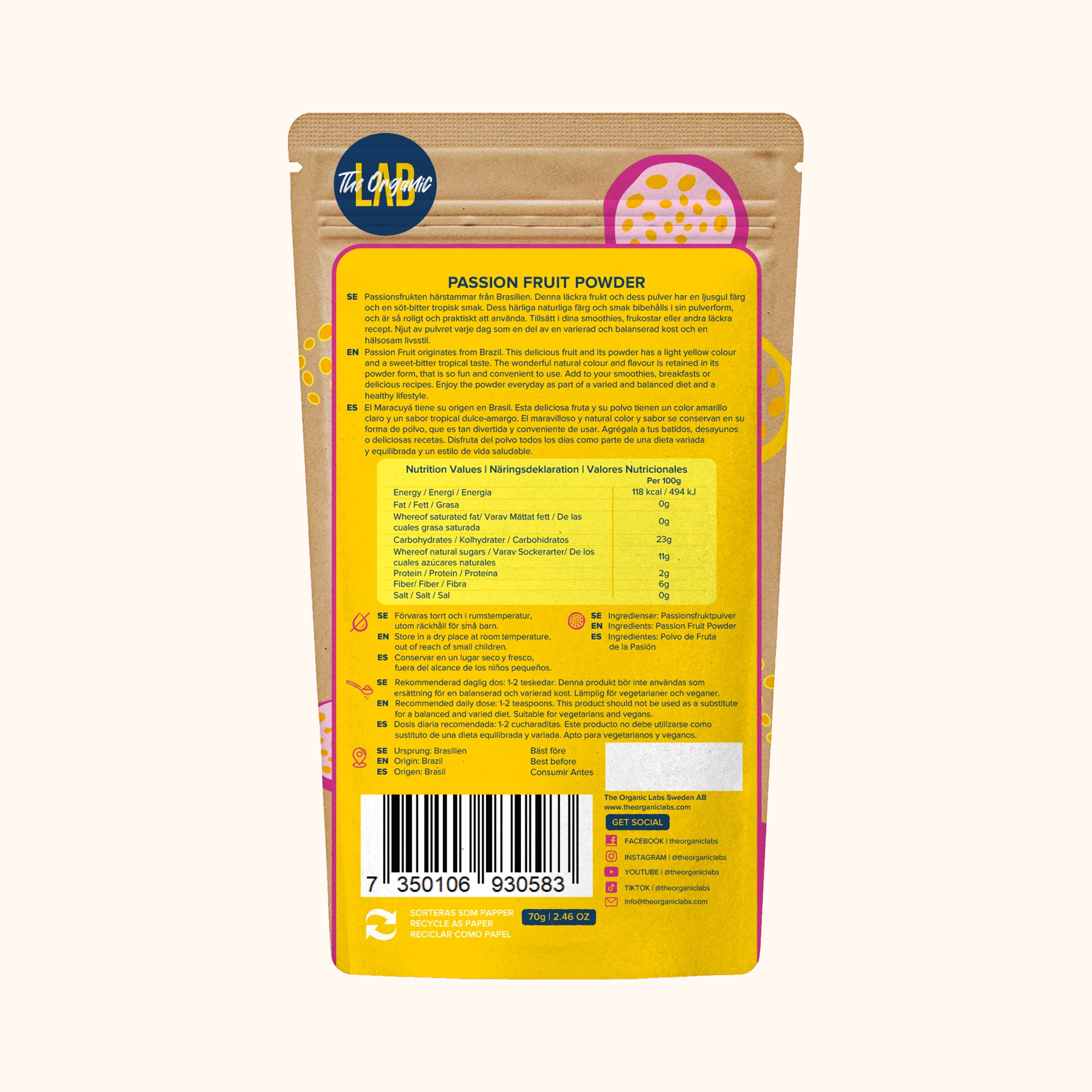 Passion Fruit Powder 70g